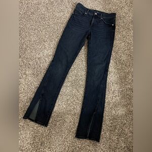 Express Dark Blue Flare Jeans